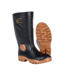 Stimela Gumboot Black Toffee (Steel Toe)
